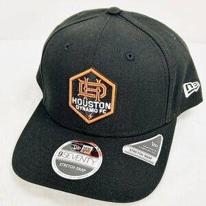 New‎ Era Houston Dynamo FC 9SEVENTY Stretch Snap Hat Cap Adjustable Black MLS